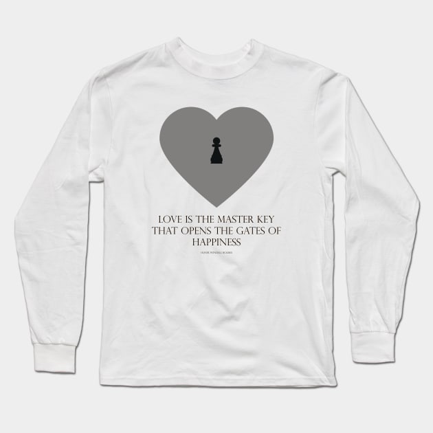 Chess Heart Long Sleeve T-Shirt by SlieptsovaArt